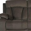 Homeroots 84 x 38 x 40 in. Modern Brown Leather Sofa & Loveseat 343892